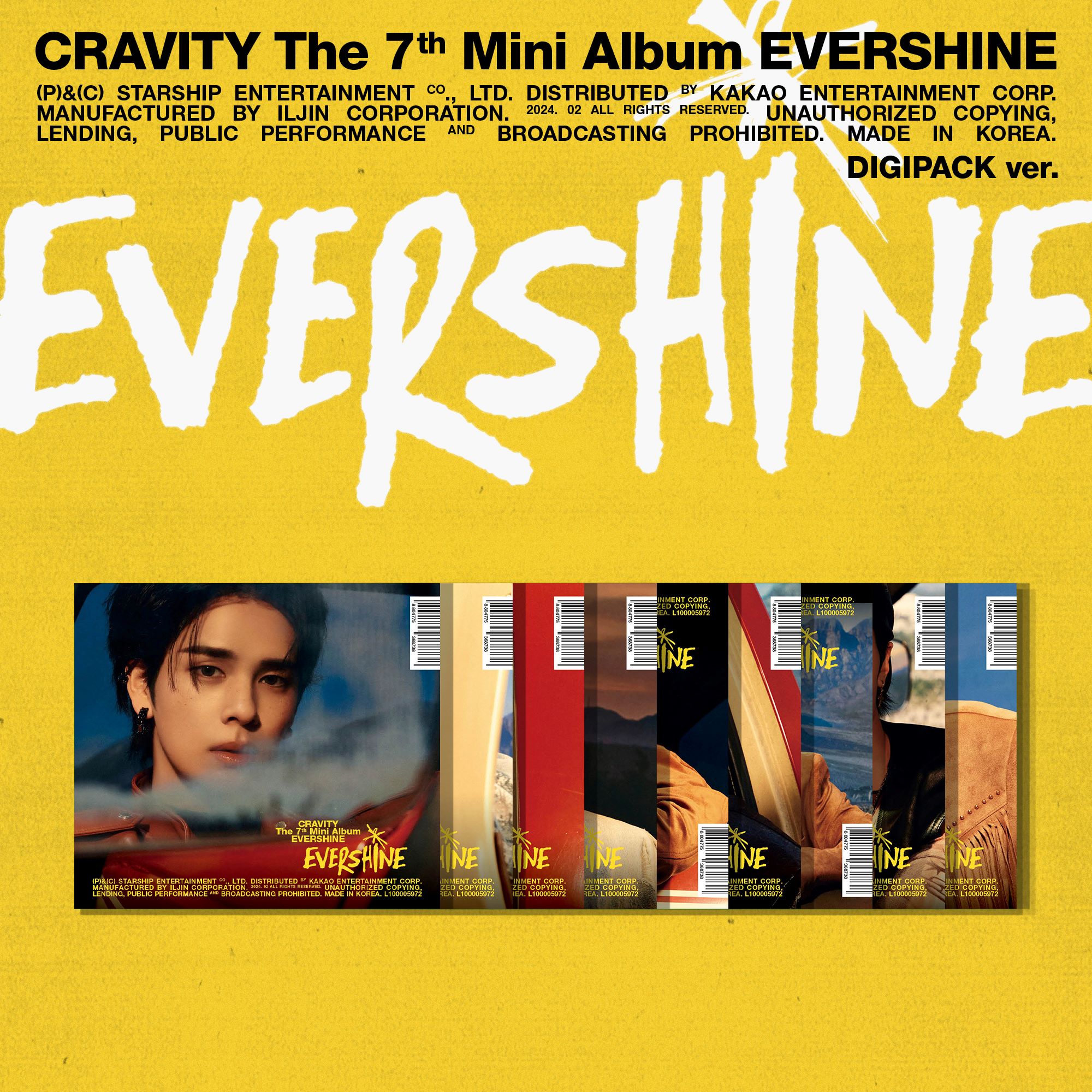 CRAVITY - 7th mini album [EVERSHINE] DIGIPACK ver. / Random