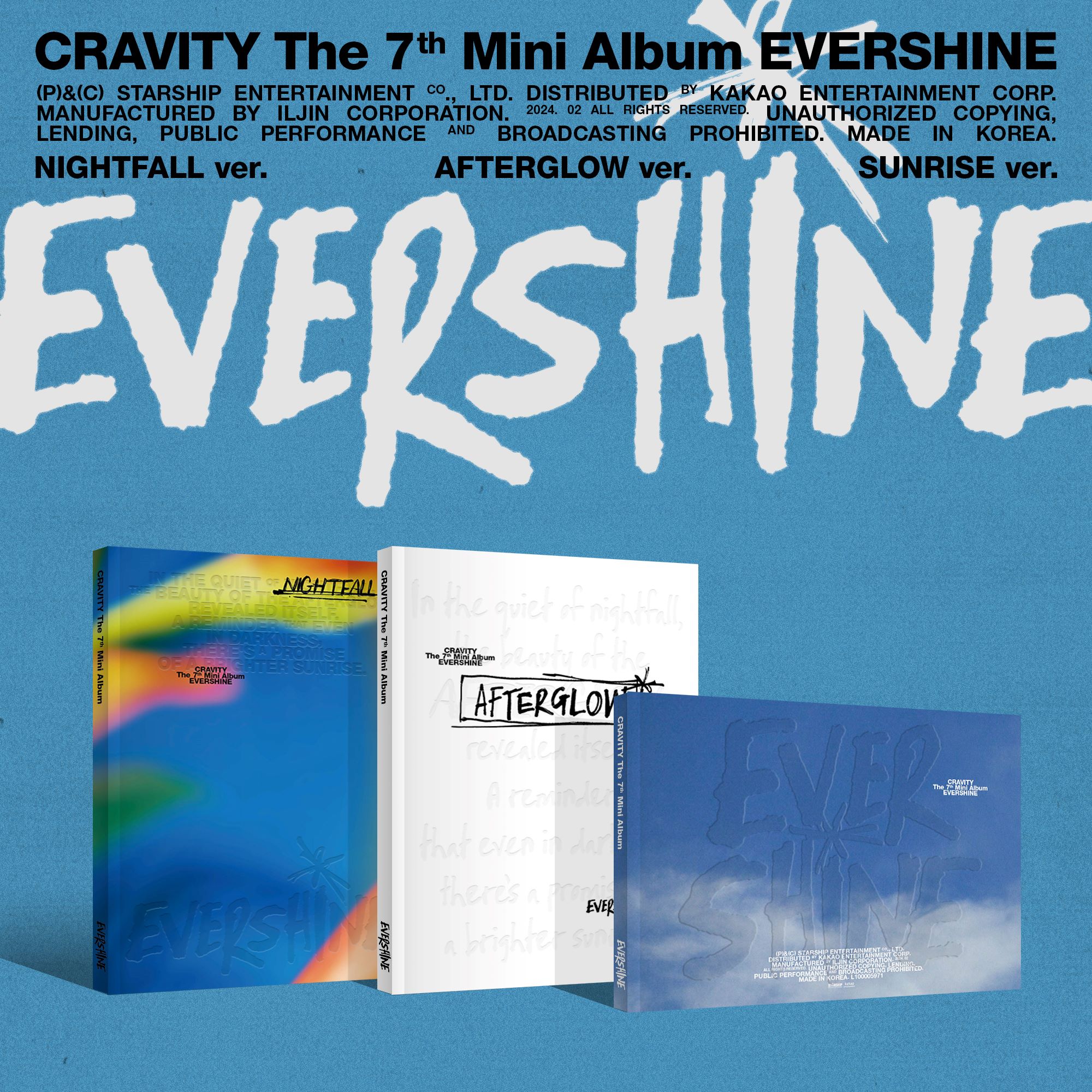 CRAVITY - 7th mini album [EVERSHINE] Random.